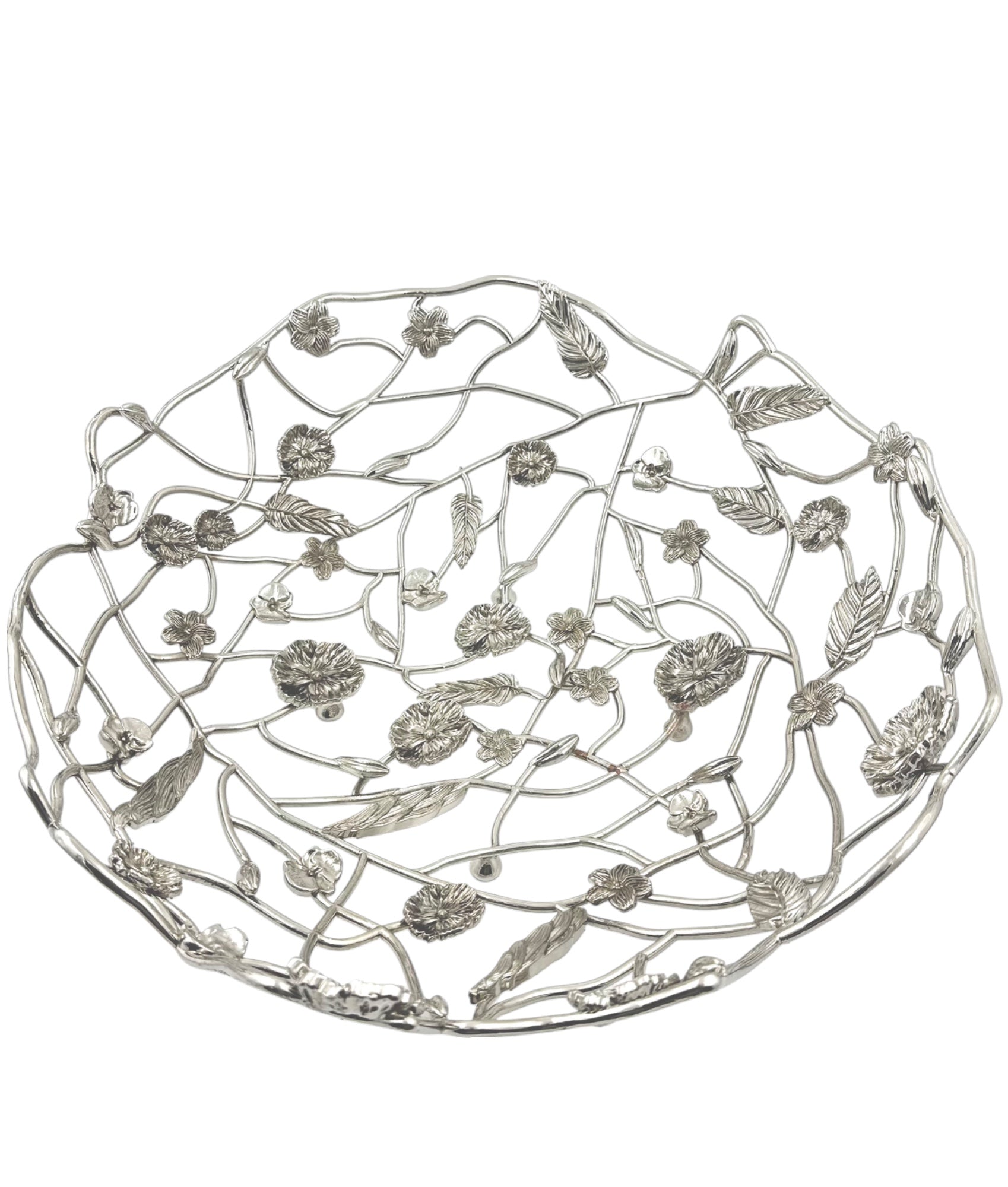 Blossom Weave - Metal Fruit Basket