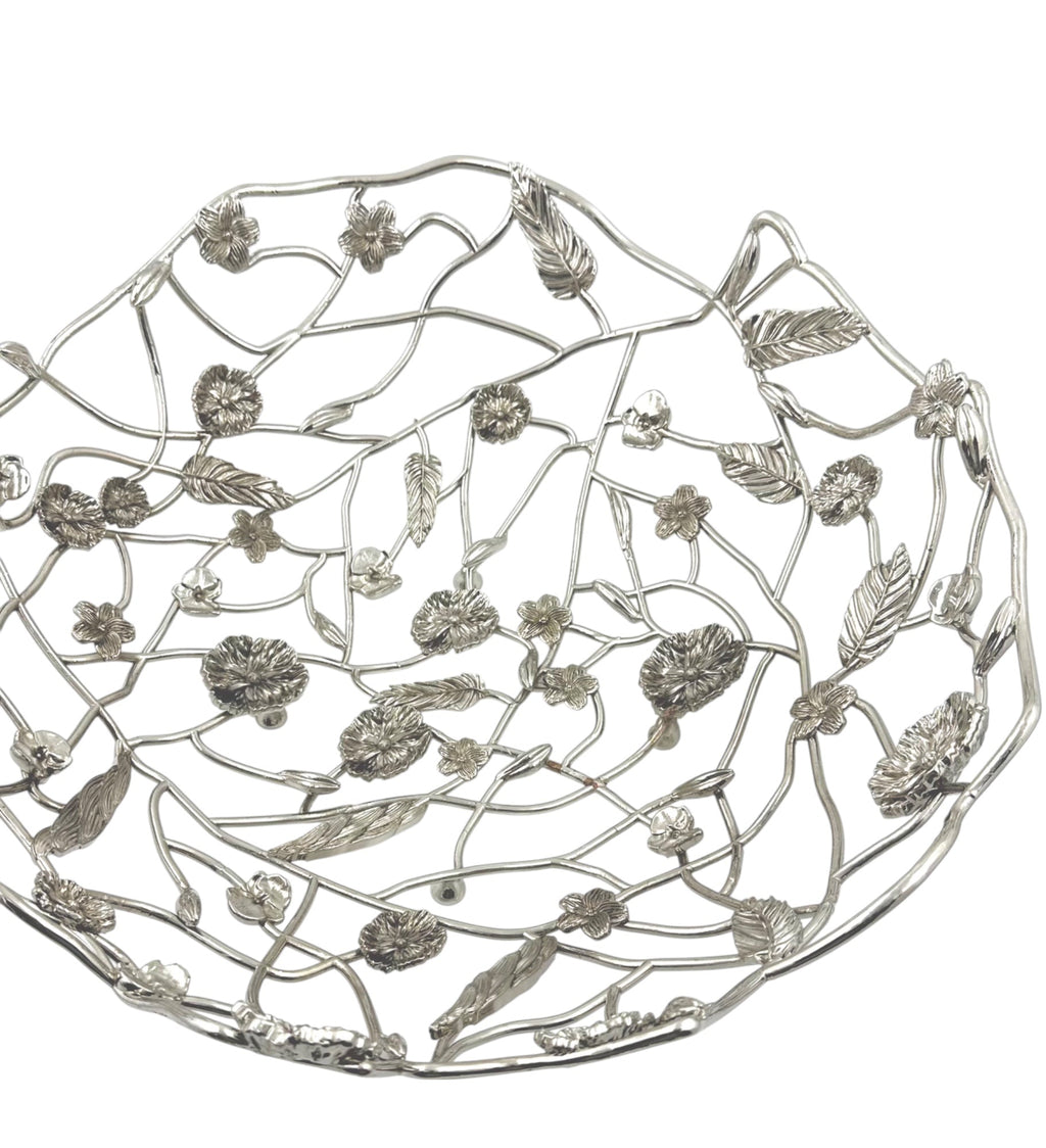Blossom Weave - Metal Fruit Basket