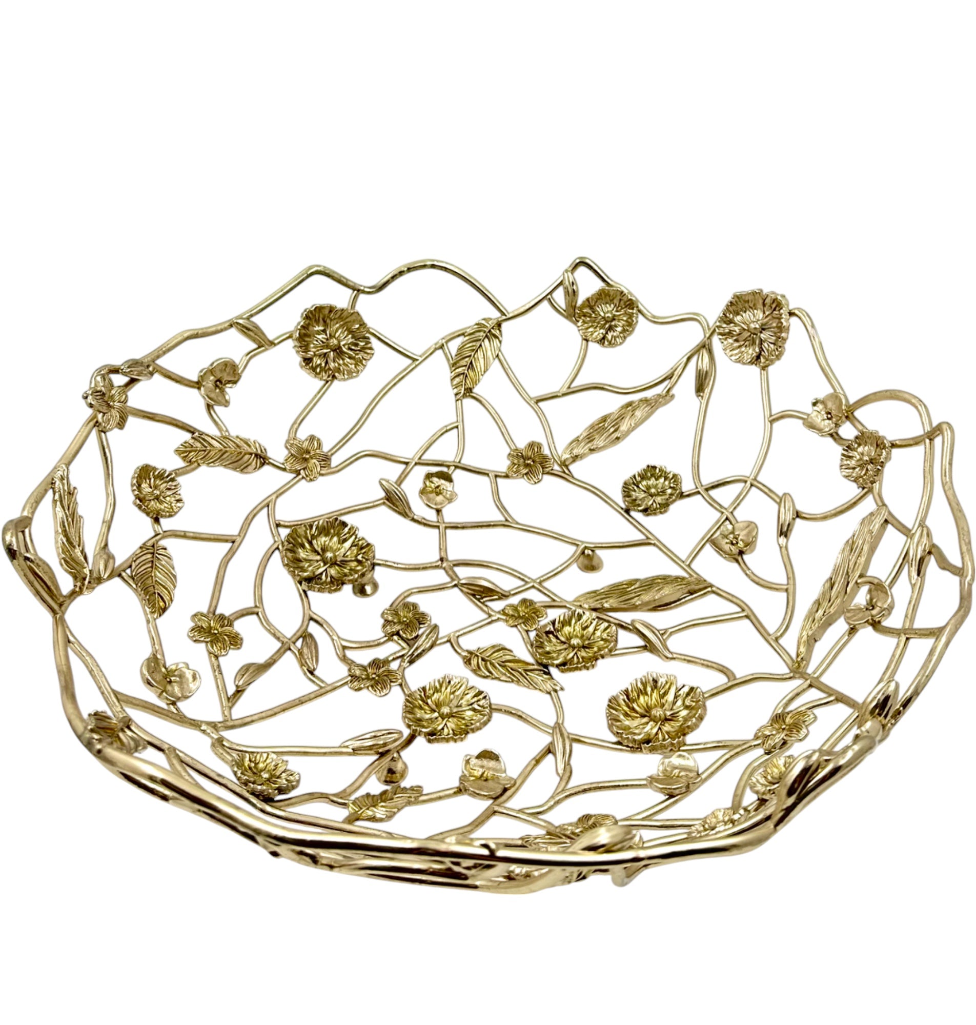 Blossom Weave - Metal Fruit Basket