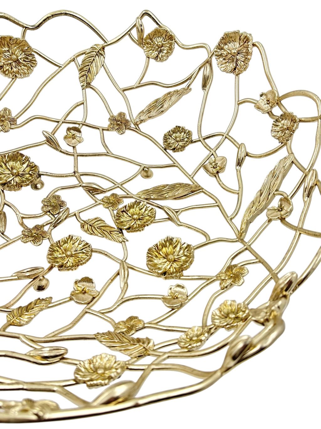 Blossom Weave - Metal Fruit Basket