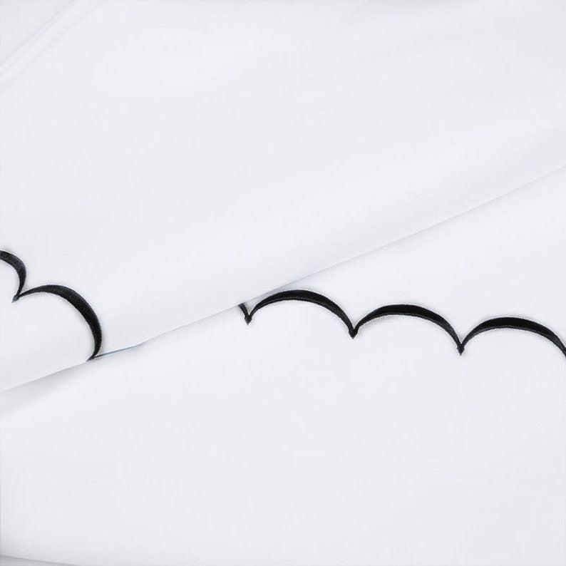 Scallops - Linen Cotton Embroidered Edge Duvet Cover Sets