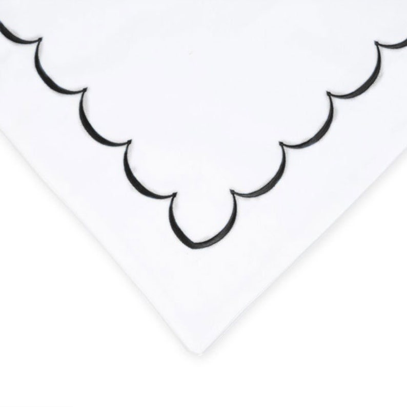 Scallops - Linen Cotton Embroidered Edge Duvet Cover Sets