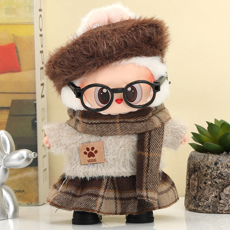 Labubu Choco Chestnut Skirt Outfit